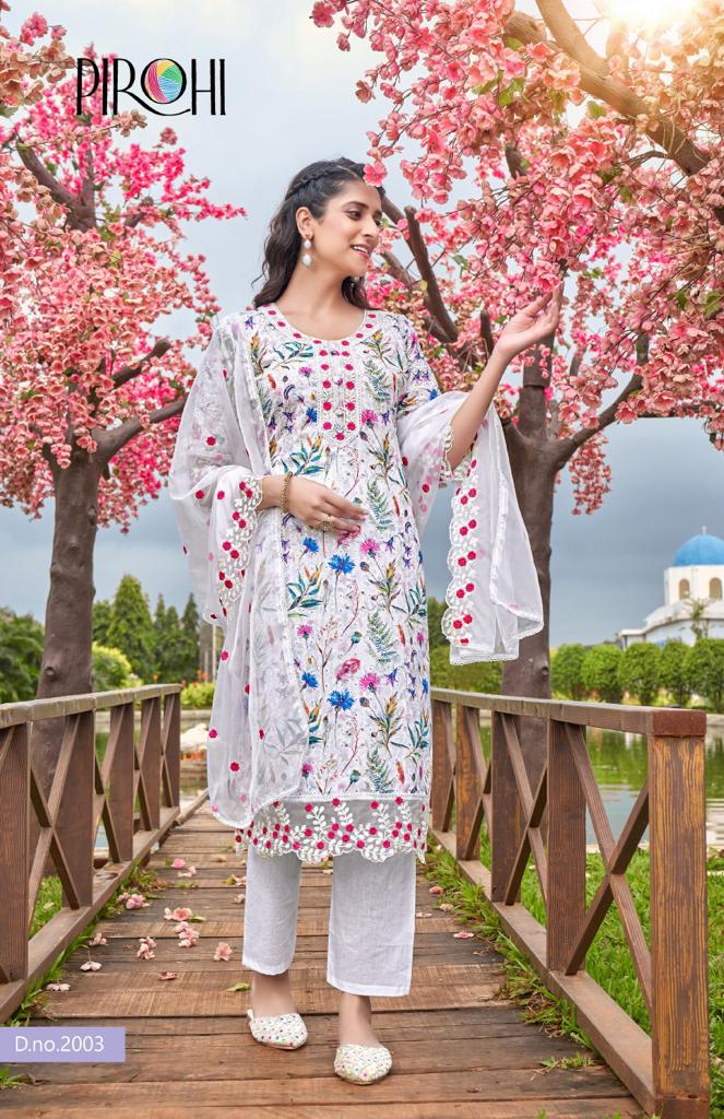 Schiffli Vol 1 By Purohi Digital Printed Readymade Suits